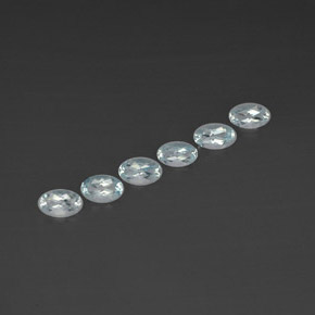 克拉天然蓝晶，椭圆形切割，VVS-VS