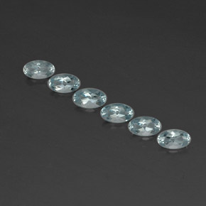 克拉天然蓝晶，椭圆形切割，VVS