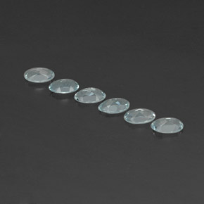 克拉天然蓝晶，椭圆形切割，VVS