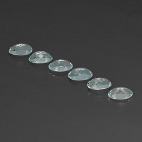 克拉天然蓝晶，椭圆形切割，VVS