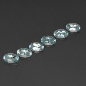 克拉天然蓝晶，椭圆形切割，VVS