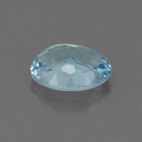 1.74克拉天然海蓝宝石，椭圆形切割，9.1×7.4毫米，IF
