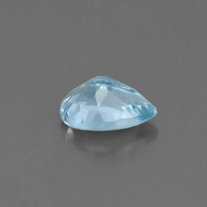 0.70克拉天然海蓝宝石，梨形，7.2×5.1毫米，VS
