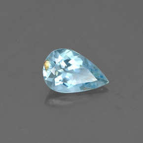 0.66克拉天然海蓝宝石，梨形，8×5.2毫米，SI