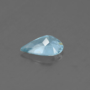 0.66克拉天然海蓝宝石，梨形，8×5.2毫米，SI