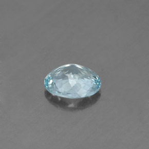 0.58克拉天然海蓝宝石，椭圆形切割，6.4×5.5毫米，VS