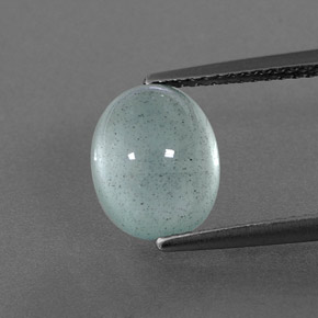 3.39克拉天然绿色海蓝宝石，透明，9.8×7.9毫米，透明/半透明