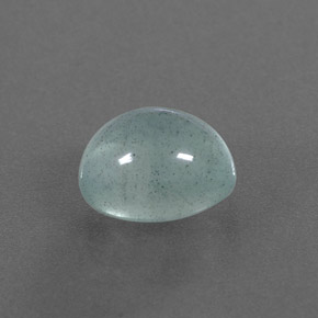 3.39克拉天然绿色海蓝宝石，透明，9.8×7.9毫米，透明/半透明