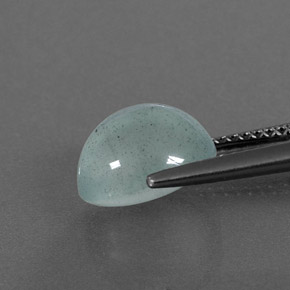 3.39克拉天然绿色海蓝宝石，透明，9.8×7.9毫米，透明/半透明