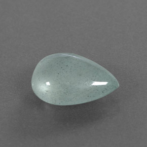 3.38克拉天然绿色海蓝宝石，透明，12.2×9.4毫米，透明/半透明