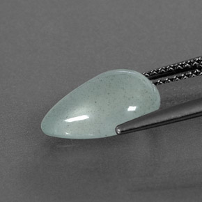 3.38克拉天然绿色海蓝宝石，透明，12.2×9.4毫米，透明/半透明