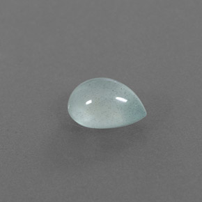 2.03克拉天然绿色海蓝宝石，透明，9.5×7.3毫米，透明/半透明