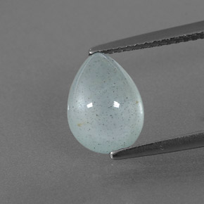 2.25克拉天然海蓝宝石，透明，9.8×7.3毫米，透明/半透明
