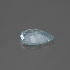1.28克拉天然海蓝宝石，梨形，9.9×7毫米，VS