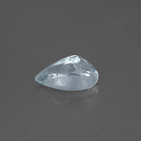 1.29克拉天然海蓝宝石，梨形，9.1×6.1毫米，VVS