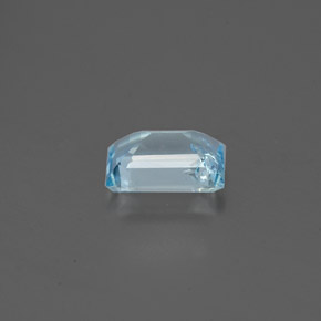 0.80克拉天然海蓝宝石，祖母绿式切割，6.9×5毫米，SI