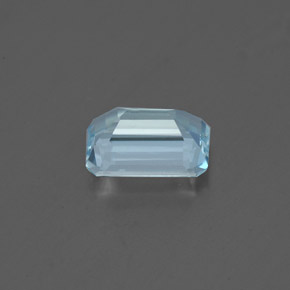 0.76克拉天然海蓝宝石，祖母绿式切割，6.7×4.8毫米，VVS