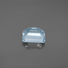 2.14克拉天然海蓝宝石，祖母绿式切割，8.5×7毫米，SI