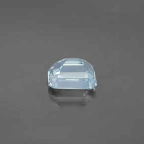 2.19克拉天然海蓝宝石，祖母绿式切割，8.6×7毫米，VVS-VS
