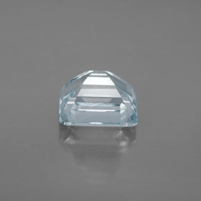 2.99克拉天然海蓝宝石，祖母绿式切割，9×7.5毫米，VS