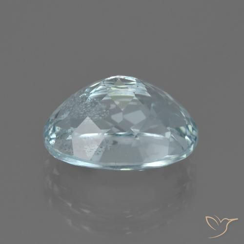 5.02克拉天然蓝晶，椭圆形，VS