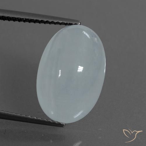 9.28ct 天然 蓝白色 蓝晶, 椭圆形, 半透明
