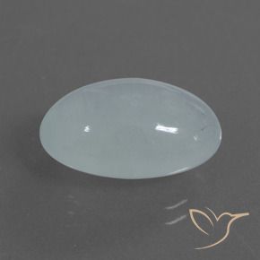9.28克拉天然蓝晶，椭圆形，半透明