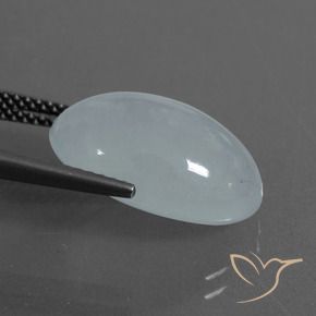 9.28克拉天然蓝晶，椭圆形，半透明