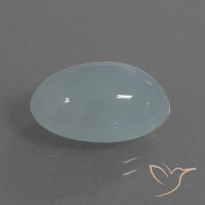 9.63克拉天然海蓝宝石，椭圆形切割，16.2×11.6毫米，半透明