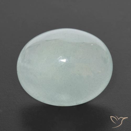9.16克拉天然蓝晶，椭圆形，半透明