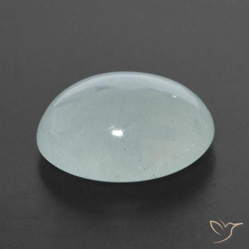 9.16克拉天然蓝晶，椭圆形，半透明