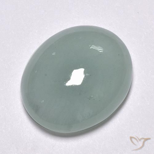 9.60克拉天然蓝晶，椭圆形，半透明