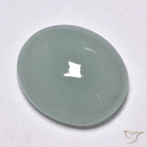 9.60克拉天然蓝晶，椭圆形，半透明