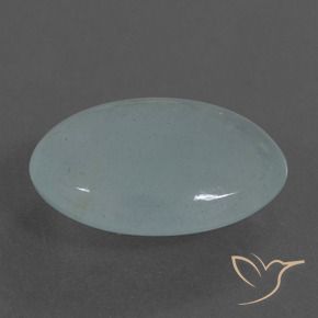 7.05克拉天然蓝晶，椭圆形，半透明
