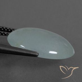 7.05克拉天然蓝晶，椭圆形，半透明