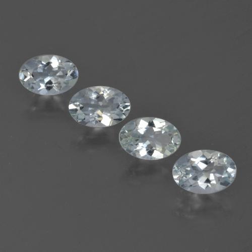 1.75天然海蓝宝石，椭圆形切割，6.1×4.2毫米，VVS-VS