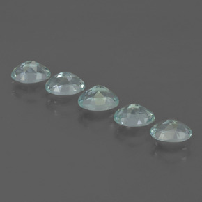 2.27天然海蓝宝石，椭圆形切割，6×4.2毫米，VVS-VS
