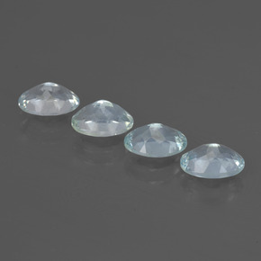 2.96天然海蓝宝石，椭圆形切割，7.1×5.2毫米，VVS-VS