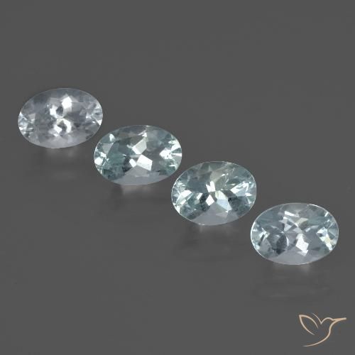 2.94天然海蓝宝石，椭圆形切割，7×5毫米，VVS-VS