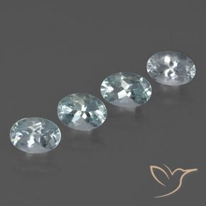 2.94天然海蓝宝石，椭圆形切割，7×5毫米，VVS-VS