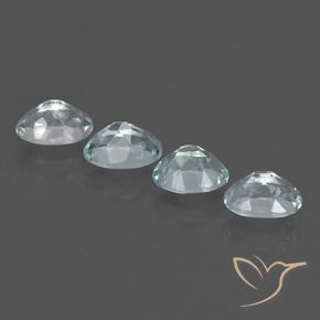2.94天然海蓝宝石，椭圆形切割，7×5毫米，VVS-VS