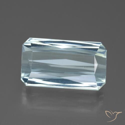11.87ct 天然 淡蓝色 蓝晶, 祖母绿式切割, VVS