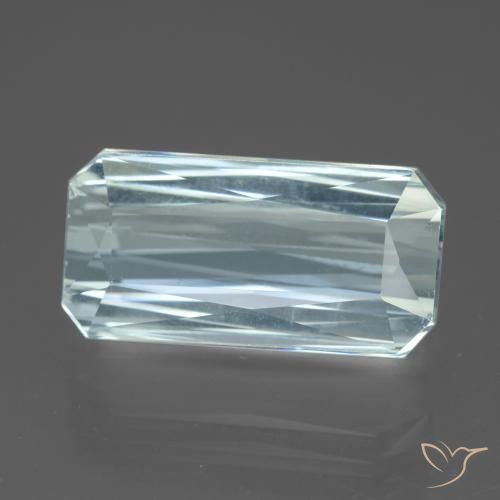 13.54ct 天然 浅水蓝色 蓝晶, 祖母绿式切割, VVS