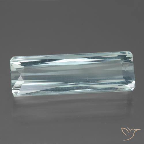 13.90ct 天然 浅水蓝色 蓝晶, 祖母绿式切割, VVS