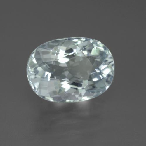 3.10克拉天然海蓝宝石，椭圆形切割，10.7×7.8毫米，VVS