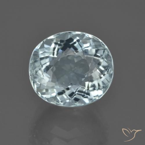 5.42ct 天然 浅绿蓝 蓝晶, 椭圆形, VS