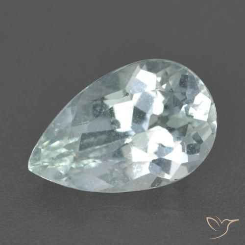 2.36ct 天然 浅蓝绿色 蓝晶, 梨形, VS