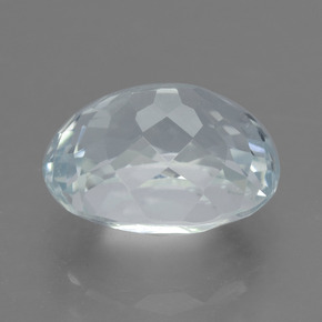 2.88克拉天然白色海蓝宝石，椭圆形切割，9.9×8.1毫米，VVS-VS