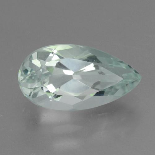 2.75克拉天然白色海蓝宝石，梨形，12.6×6.8毫米，VVS