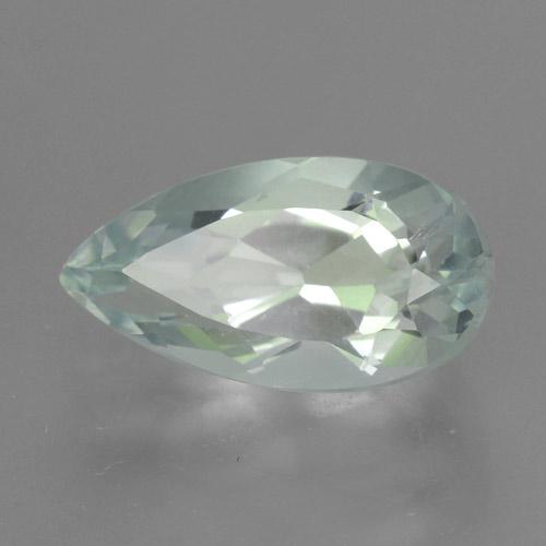 2.75克拉天然白色海蓝宝石，梨形，12.6×6.8毫米，VVS